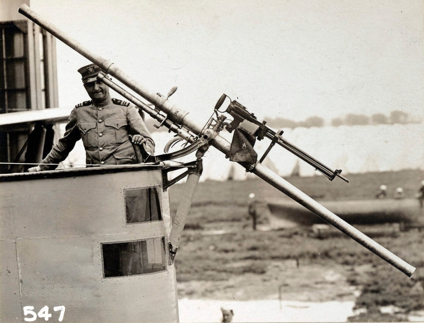 Lewis mounted on Davis recoilless gun 1918