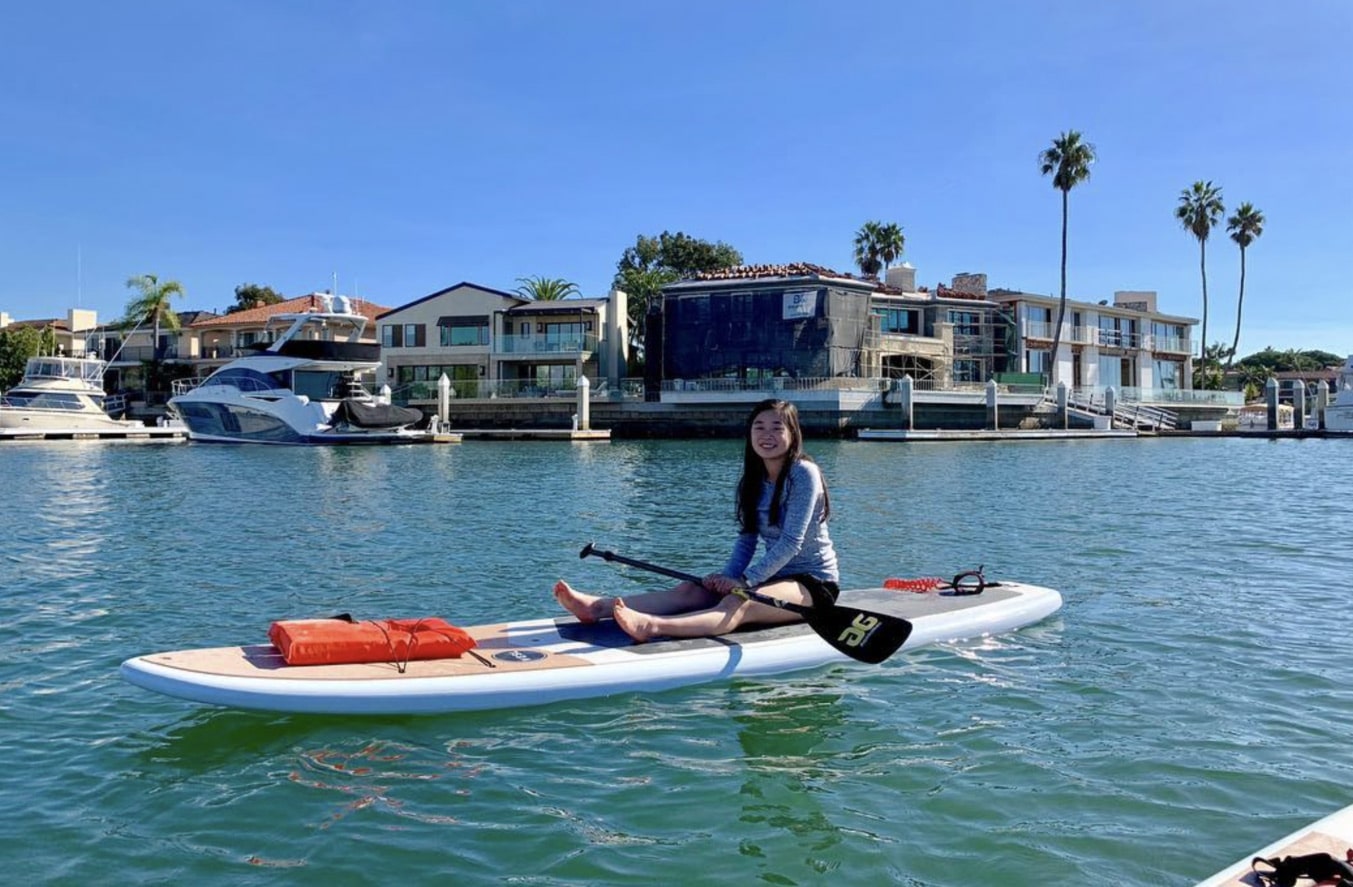 Brynne McIsaac kayaking