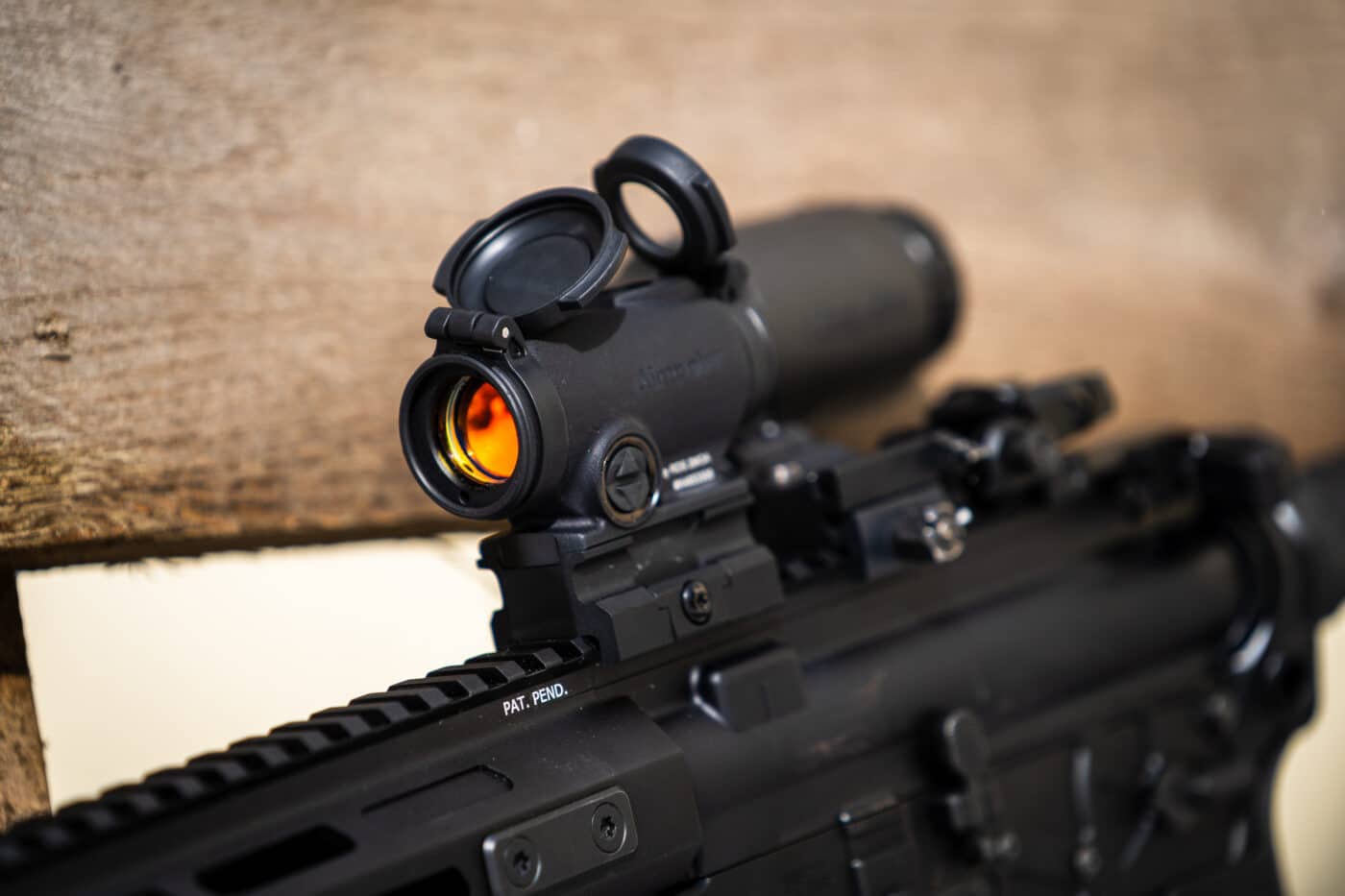 Aimpoint RDS with 3x magnifier on a Springfield SAINT Edge AR rifle