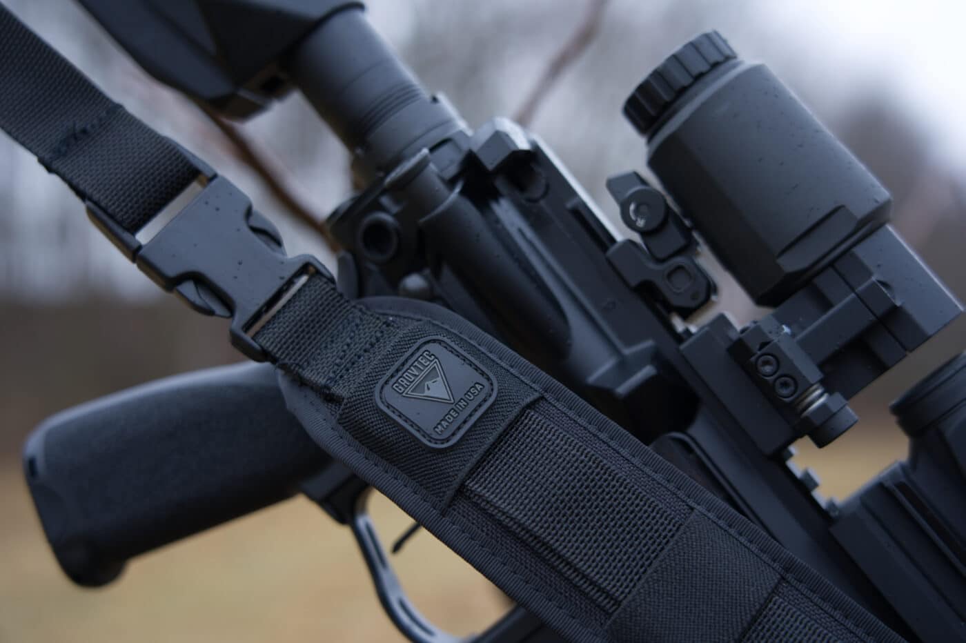 Grovetec Sling on rural defensive rifle