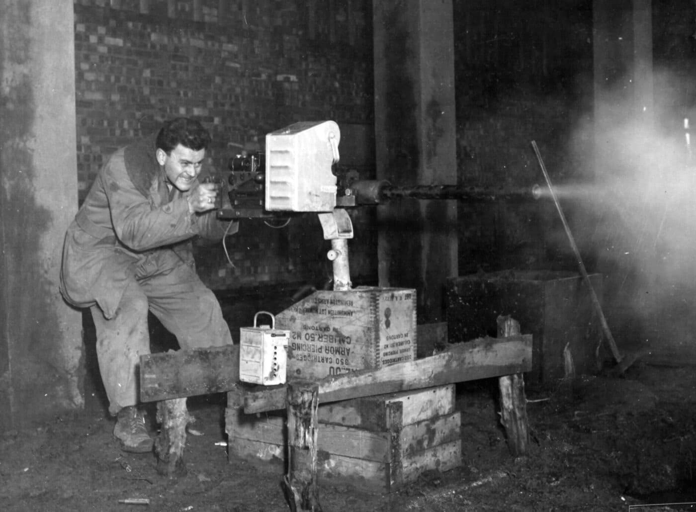 50 cal gunnery training in England in 1944