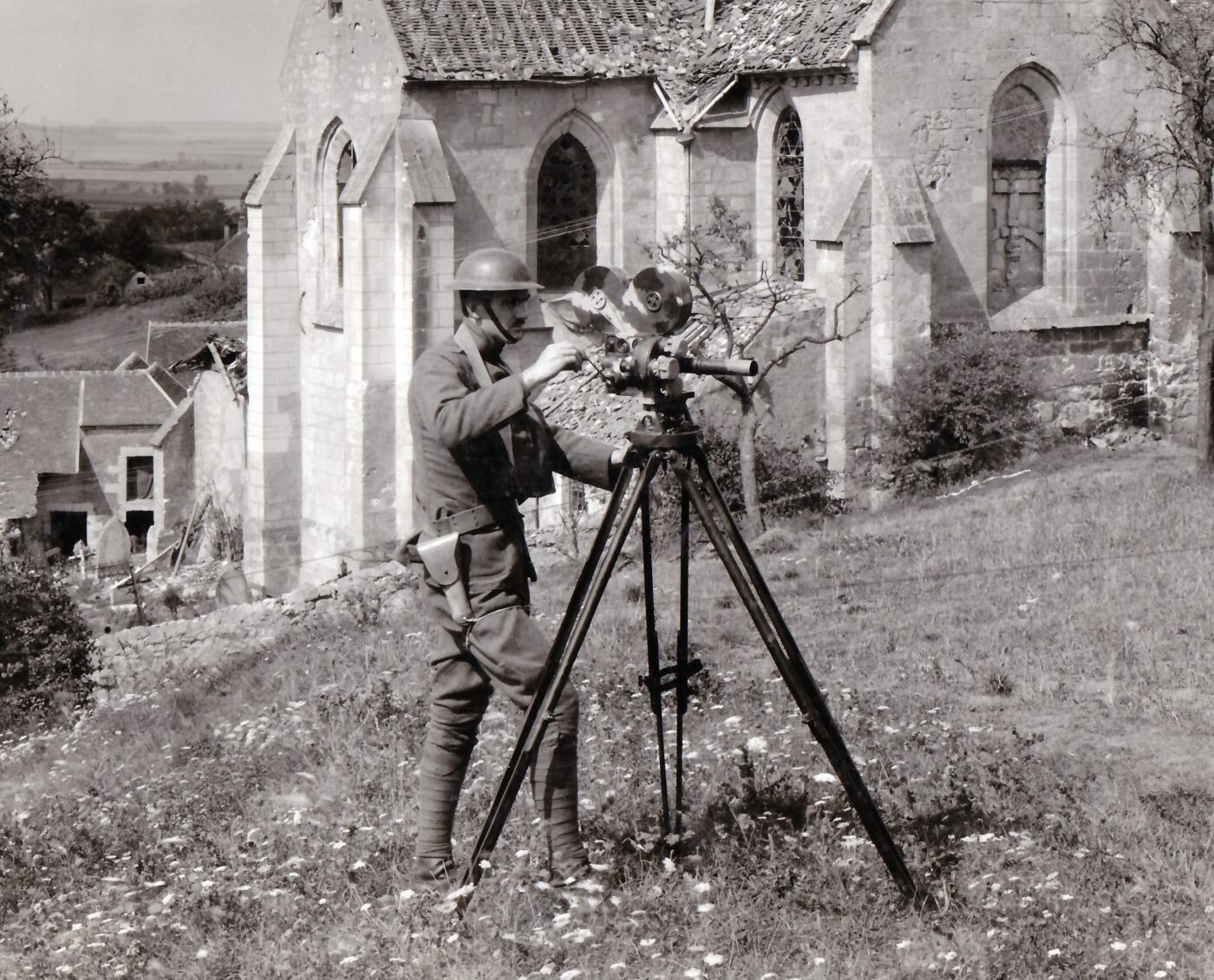 M1911 equipped cameraman attached to the US 77th Division in France during 1918