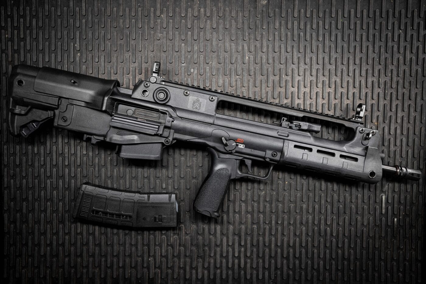 Springfield Armory Hellion bullpup rifle with magazine removed