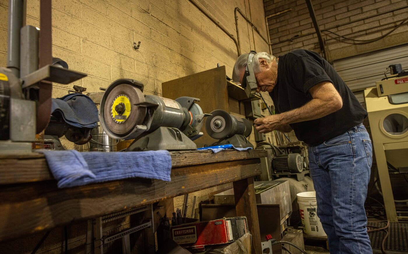 Ron Smith gunsmithing the M1A at Smith Enterprise