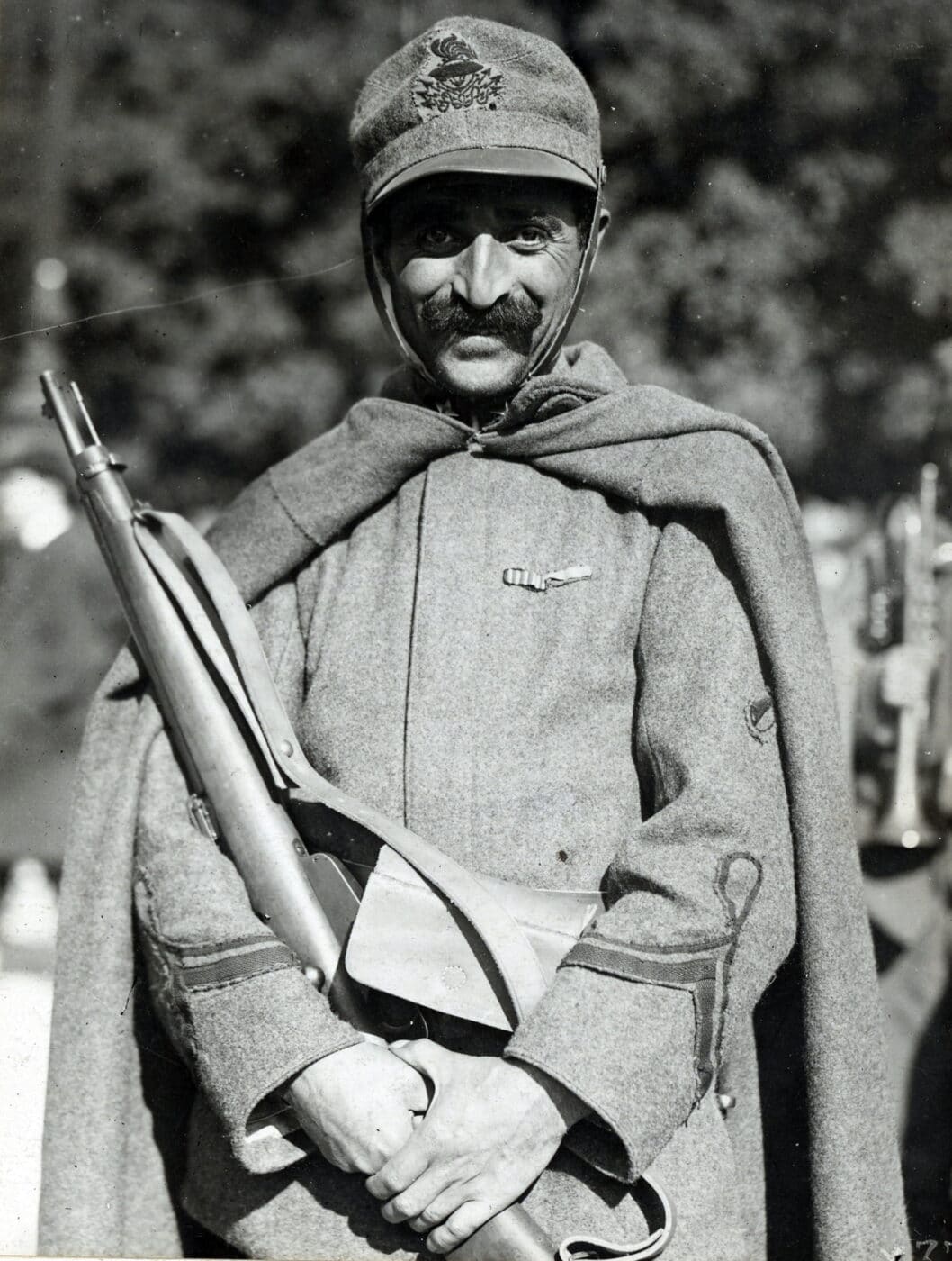 Italian soldier with Carcano carbine during WW1