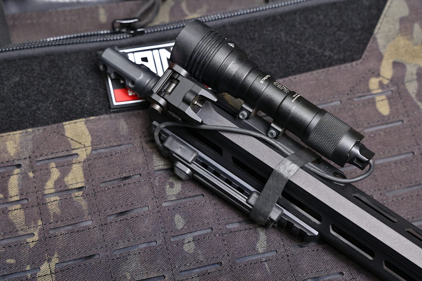 Flashlight modification for AR rifle