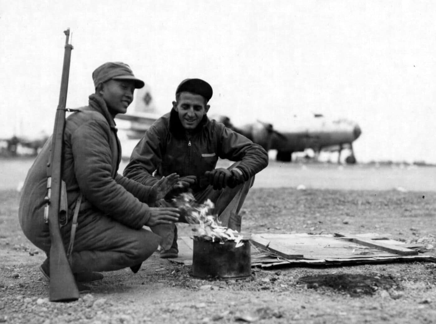 Chinese soldier with Gewehr 88