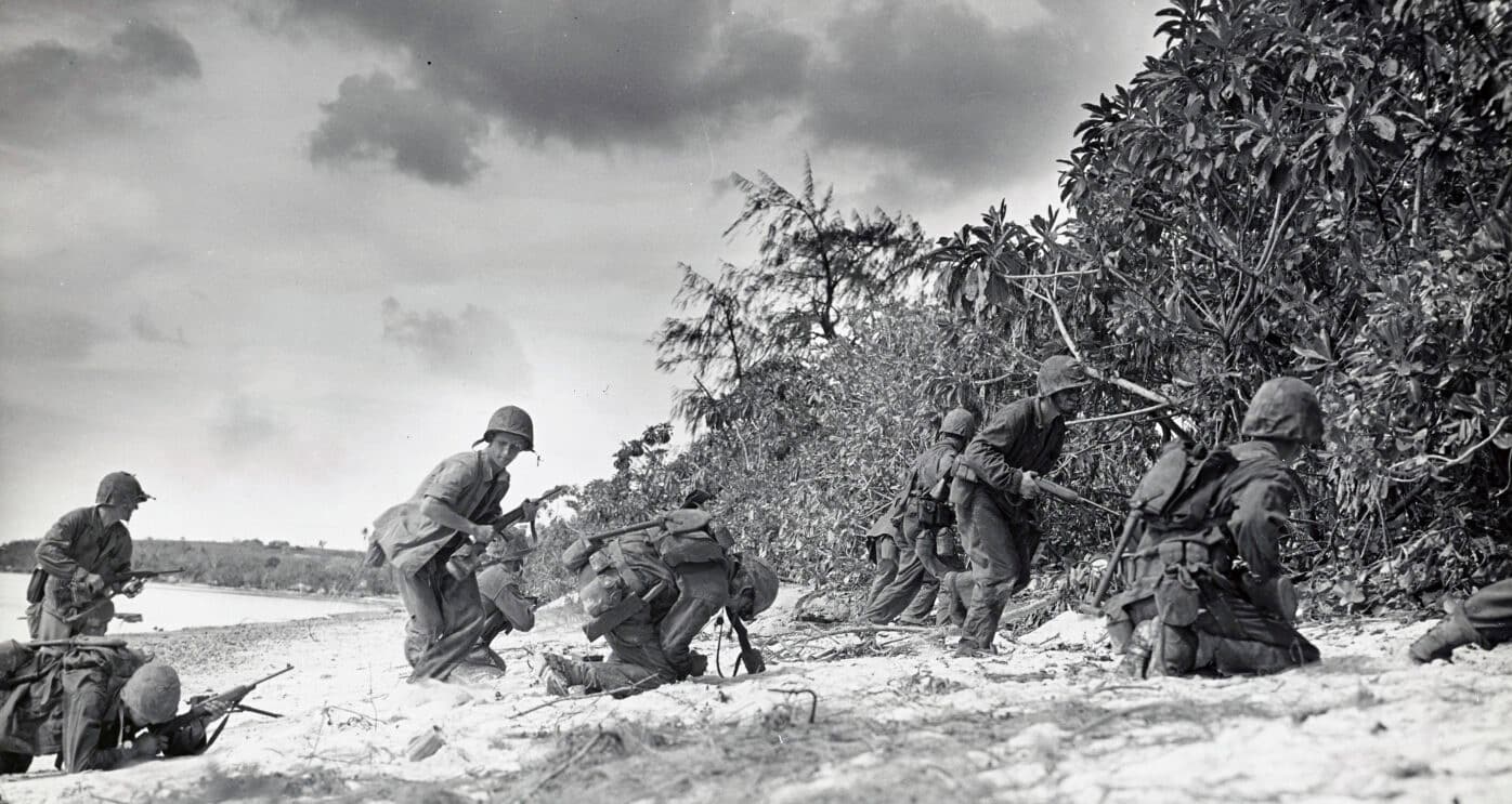 M1 Carbine USMC Saipan beach invasion