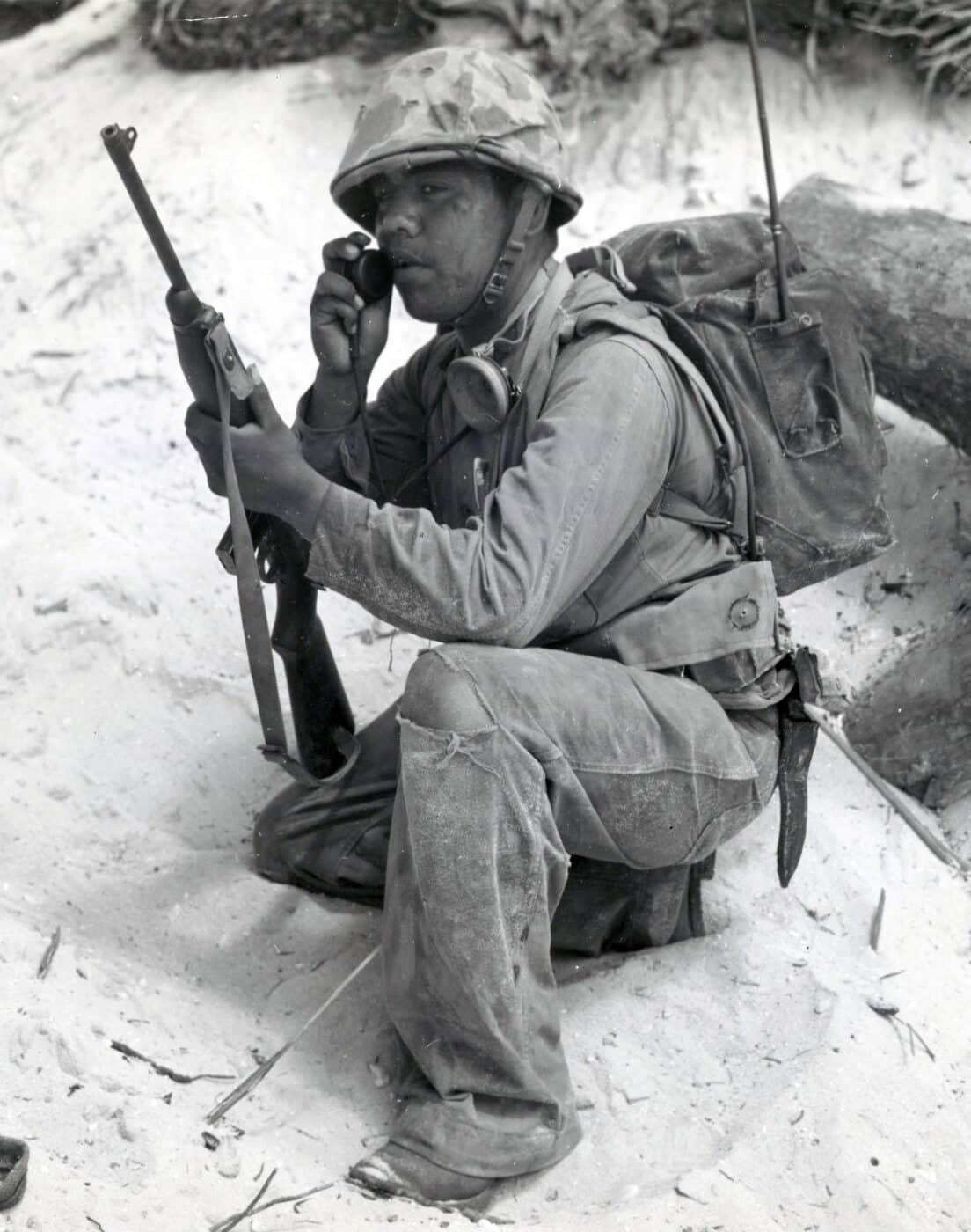 M1 Carbine at the Battle of Tarawa