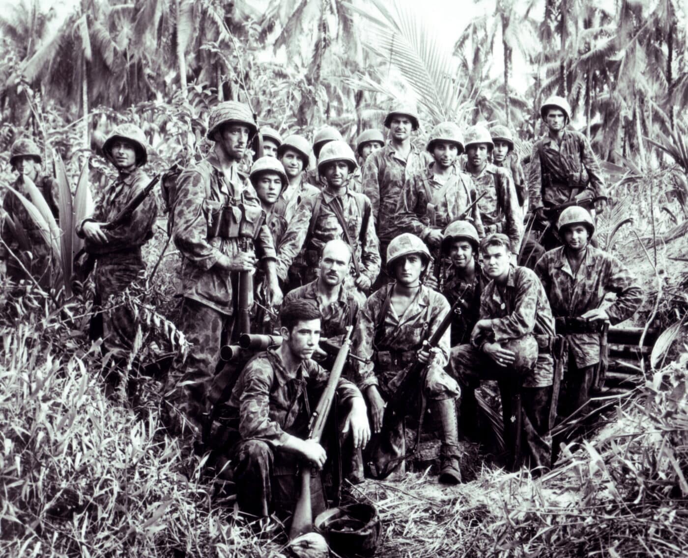 Marine team with M1903s Solomon Islands