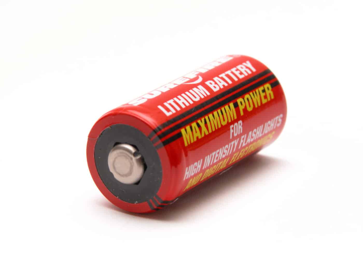 Surefire flashlight battery