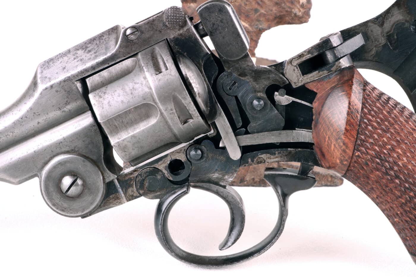 internal clockwork of Type 26 revolver