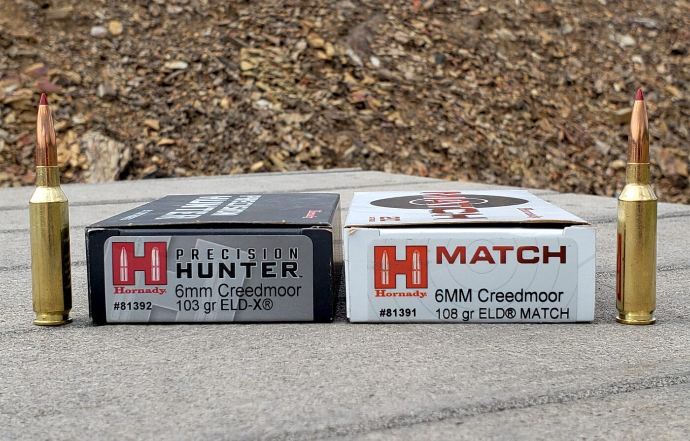 two hornady 6mm creedmoor loads