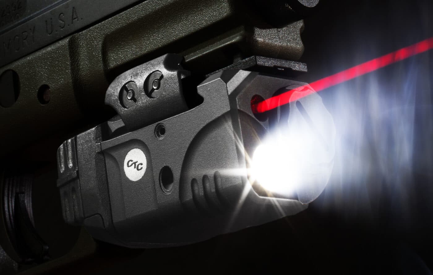 weaponlight mounted on XD pistol