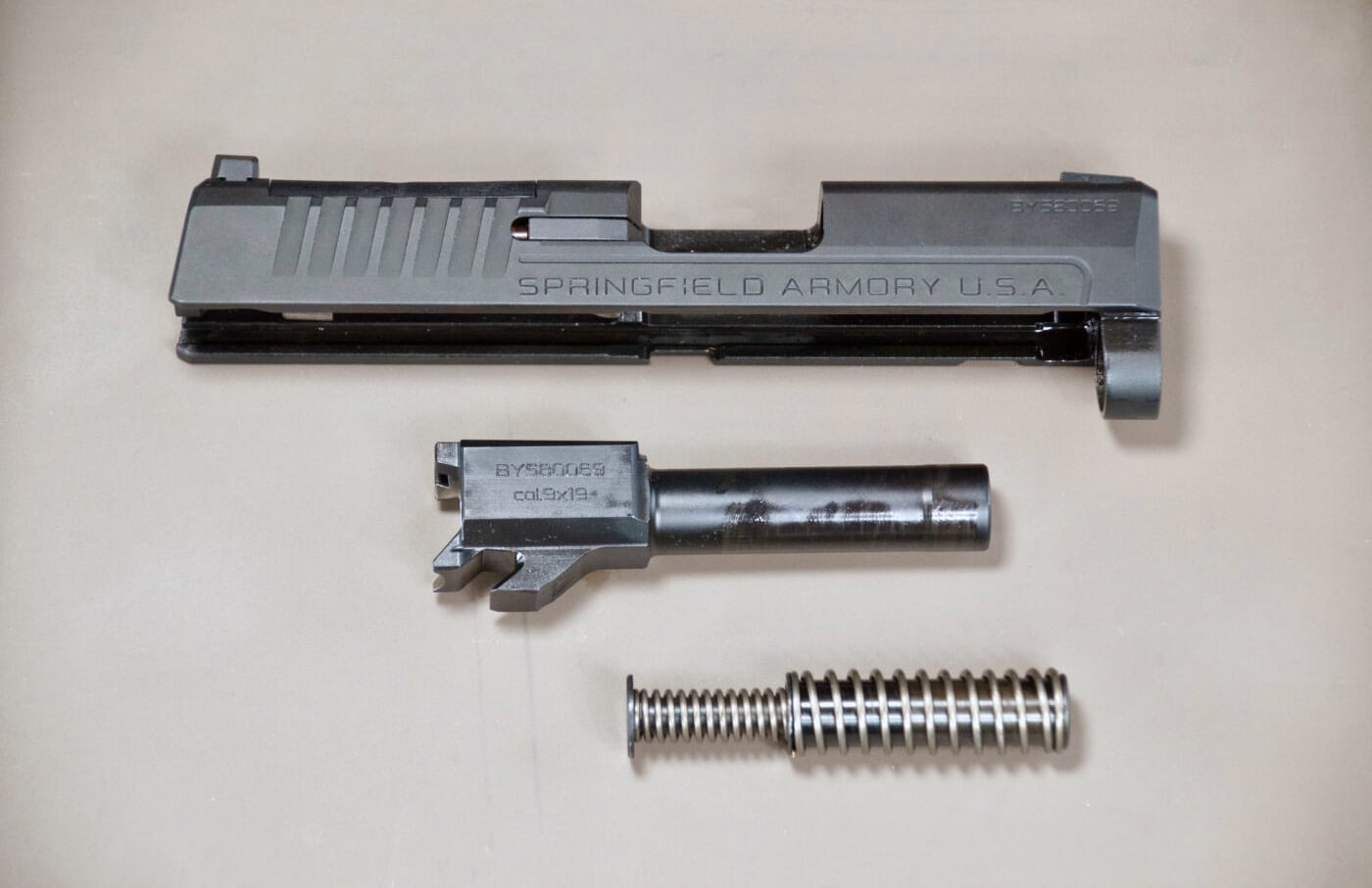 XD-S Slide disassembled