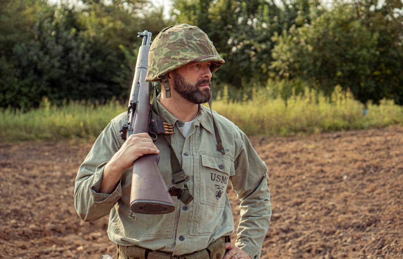 M1 Garand carried by US Marine