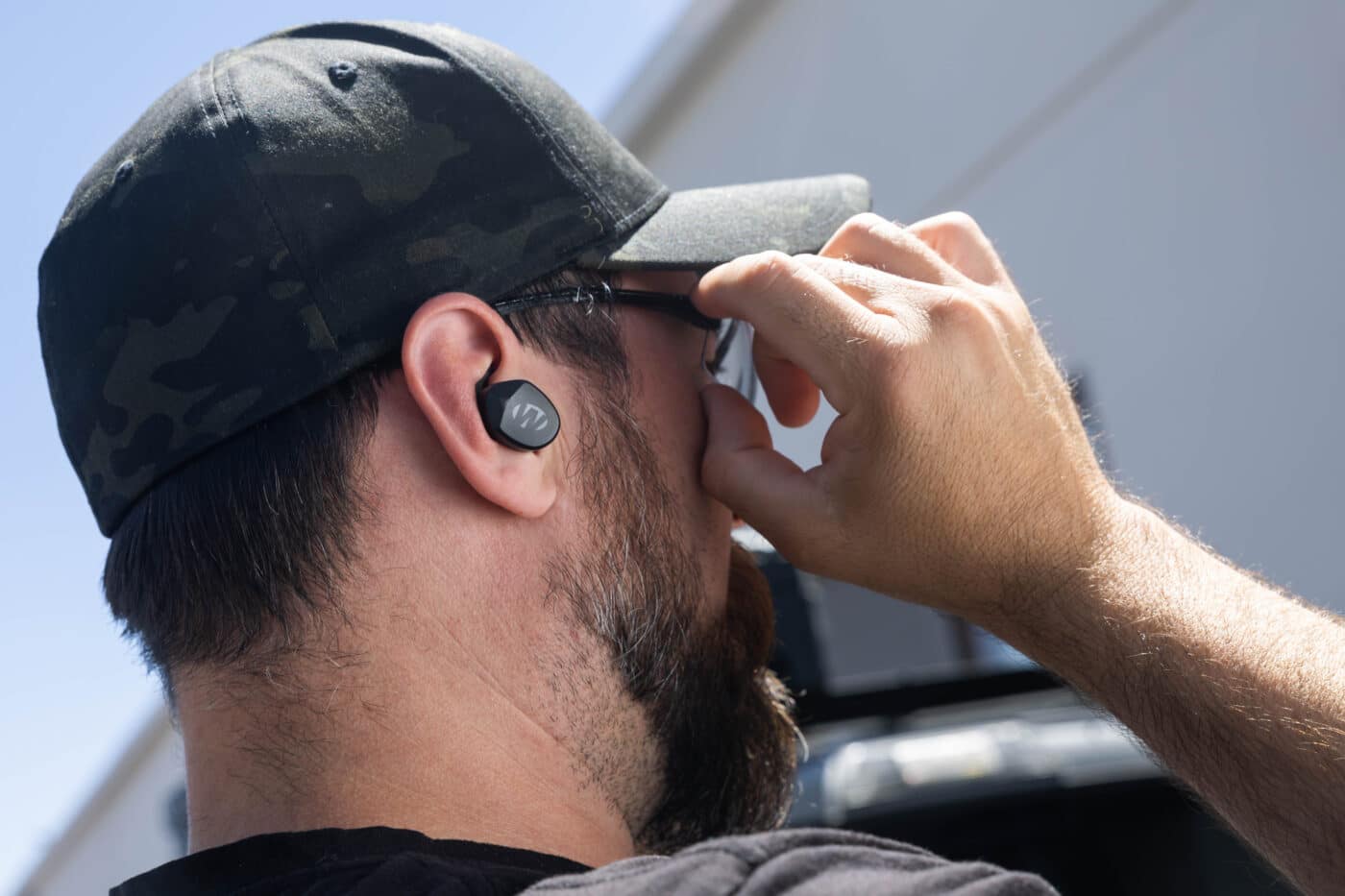 Wearing the Walkers Silencer BT 2.0 Earbuds on the range