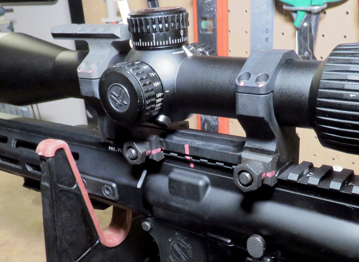 witness marks for how to mount a scope