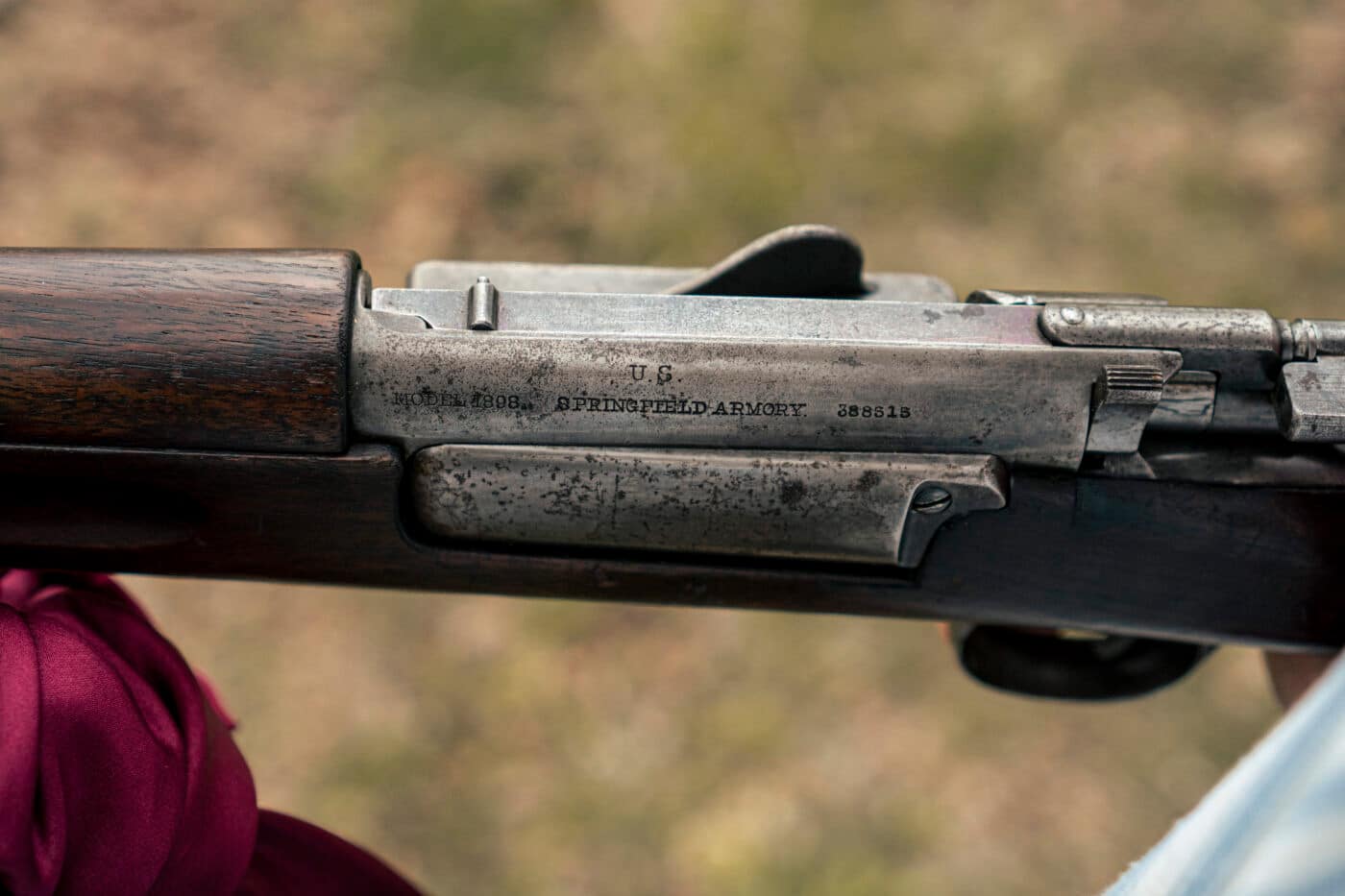 Markings on Springfield Krag rifle