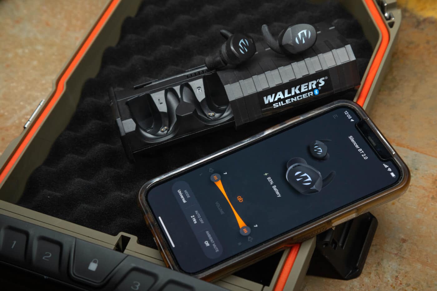 Remotely controlling the Bluetooth earbuds with the Walkers app