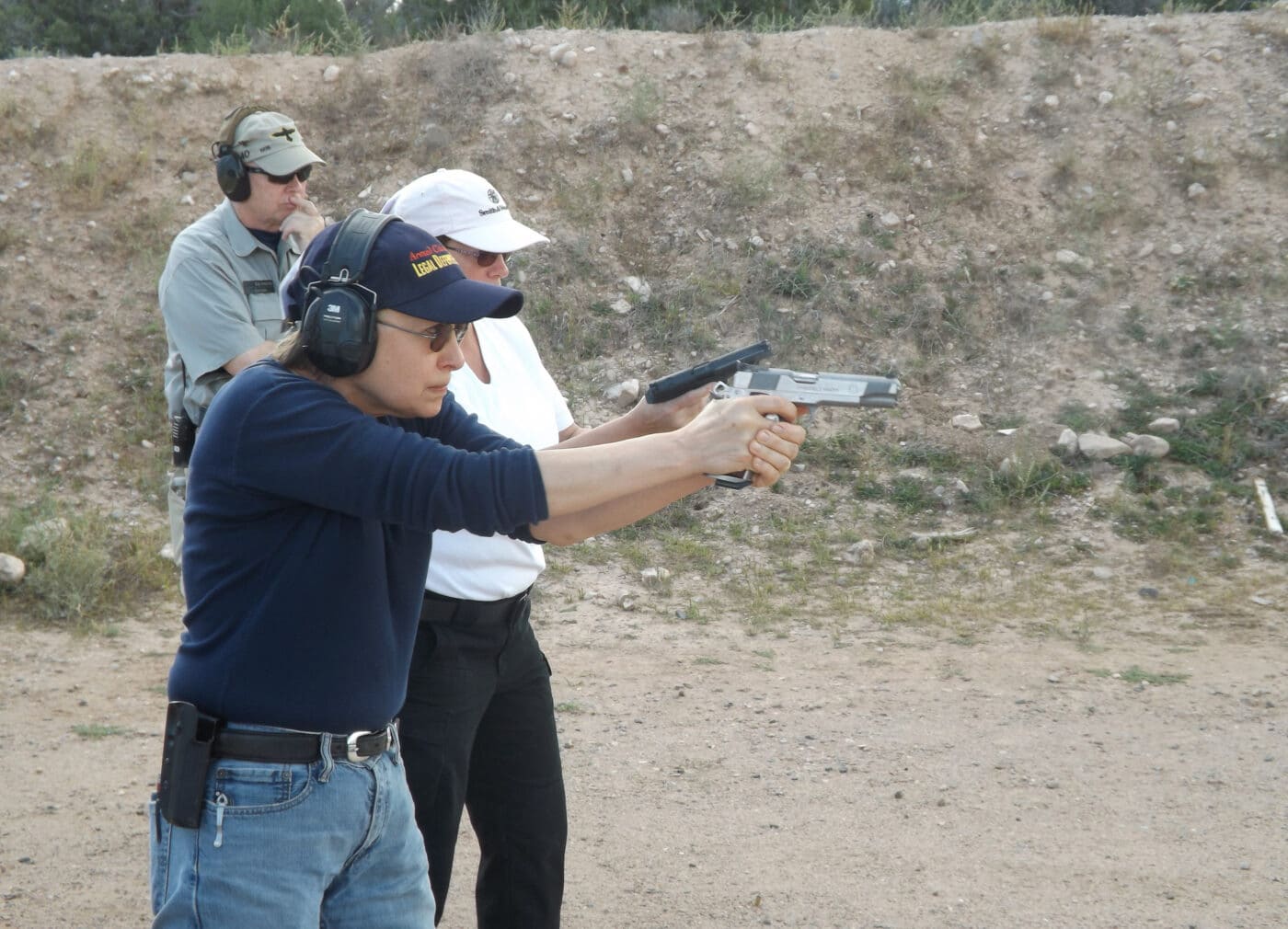 Gila Hayes with a 9mm Springfield 1911