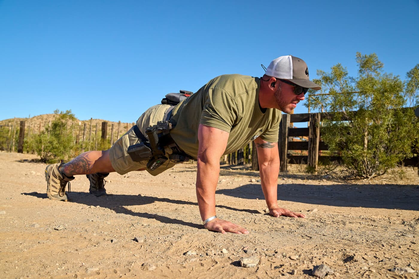 doing push ups before shooting