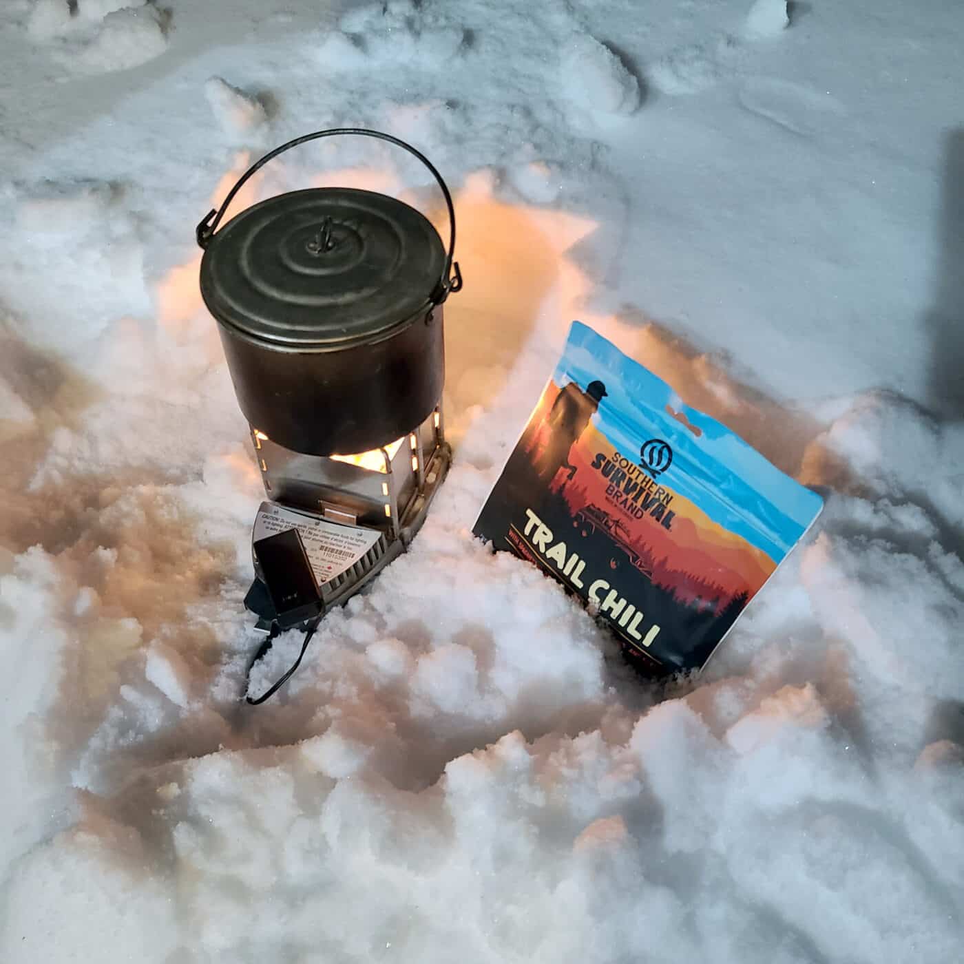 cooking the trail chili