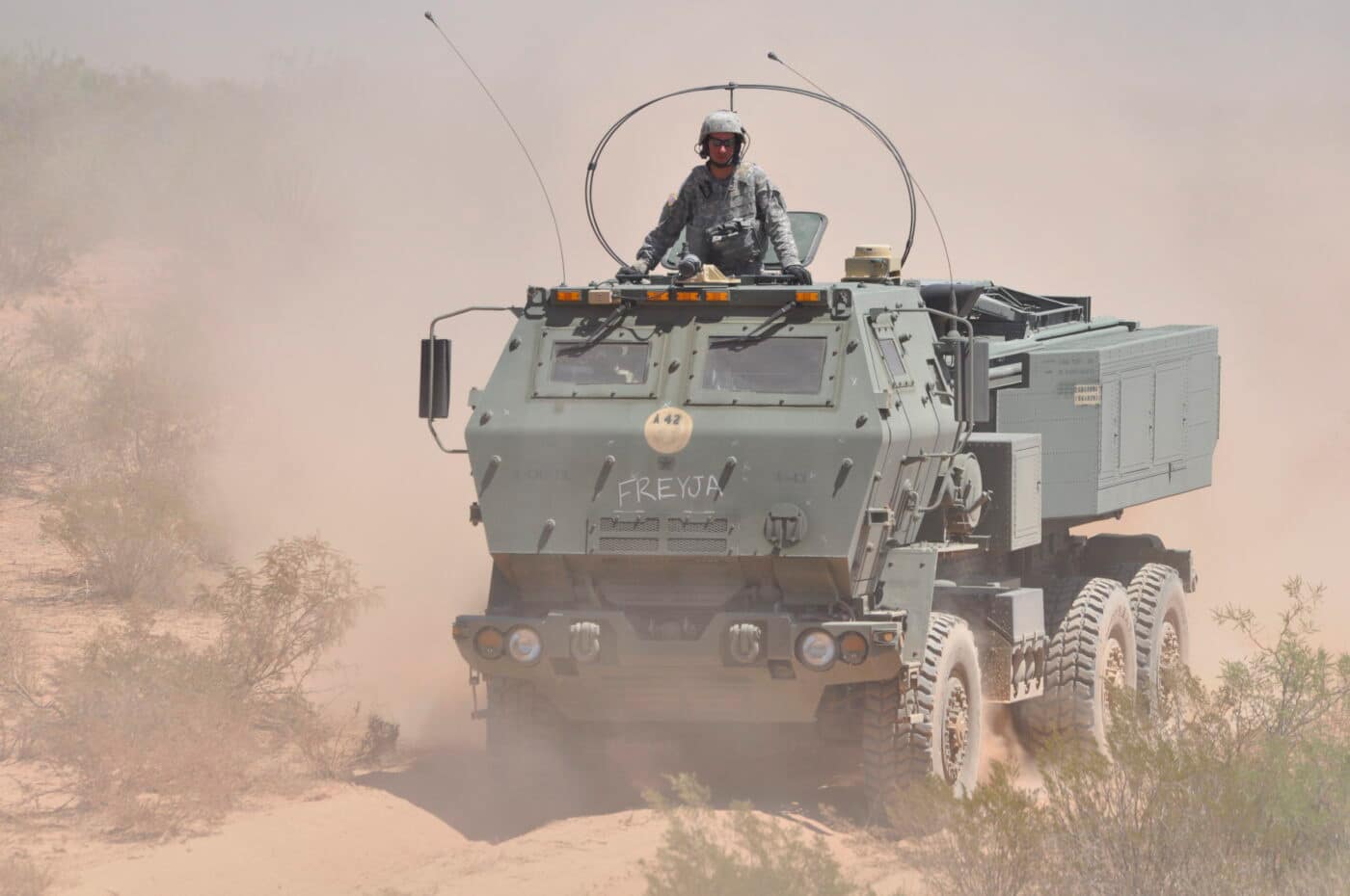 m142 himars on the move