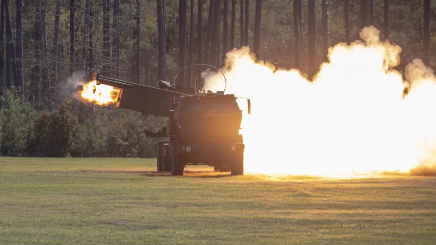 rocket launch from himars