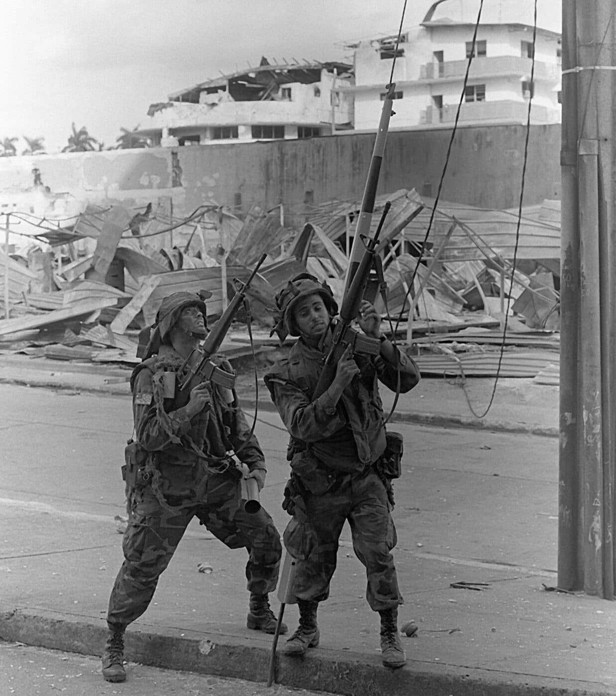 us soldiers in panama during operation just cause