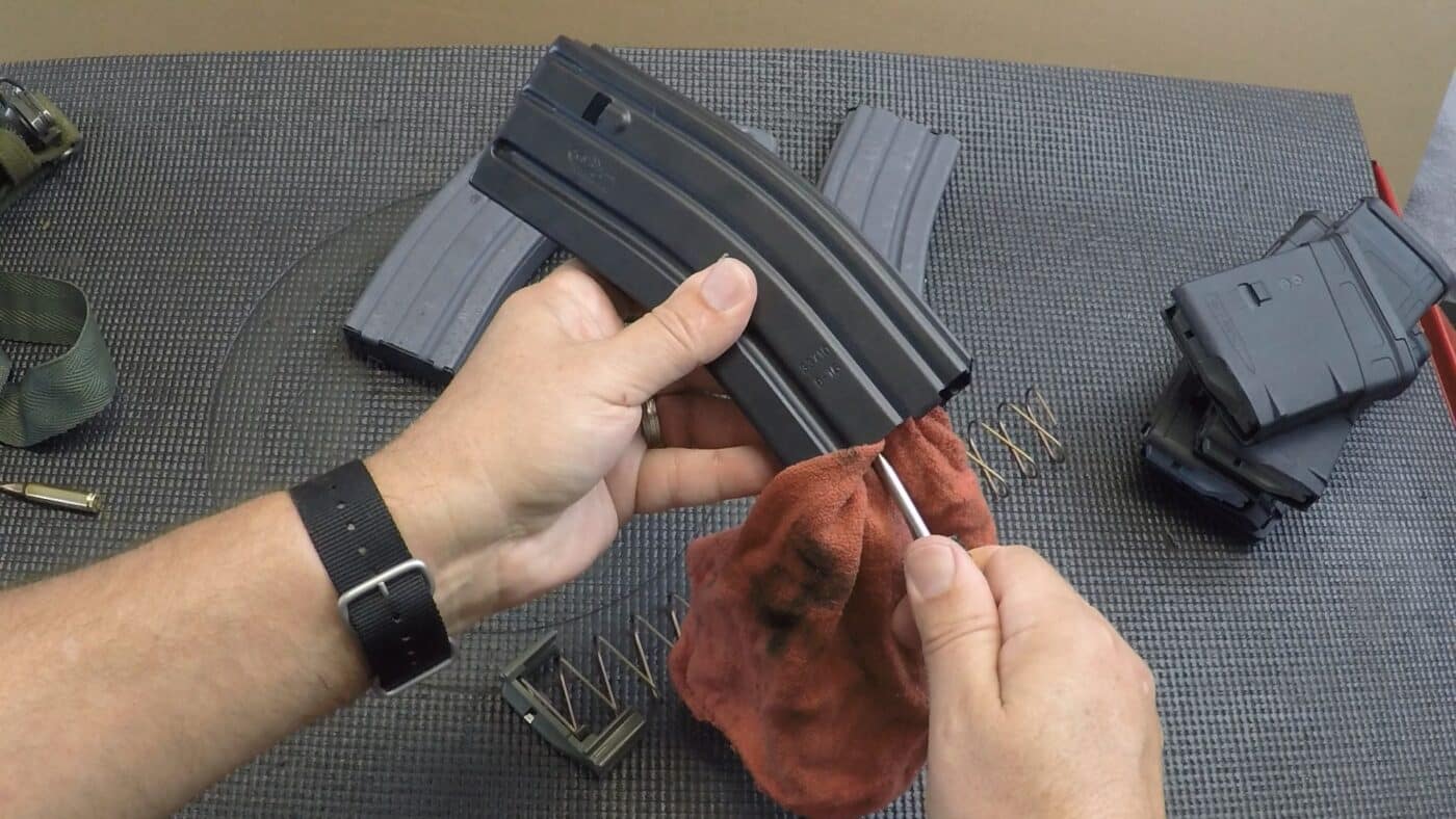 ar-15 magazine body cleaning