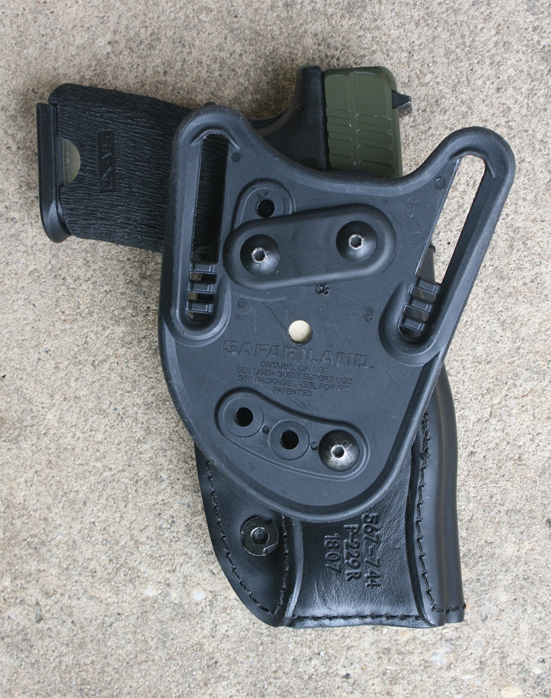 cant adjustment on a holster