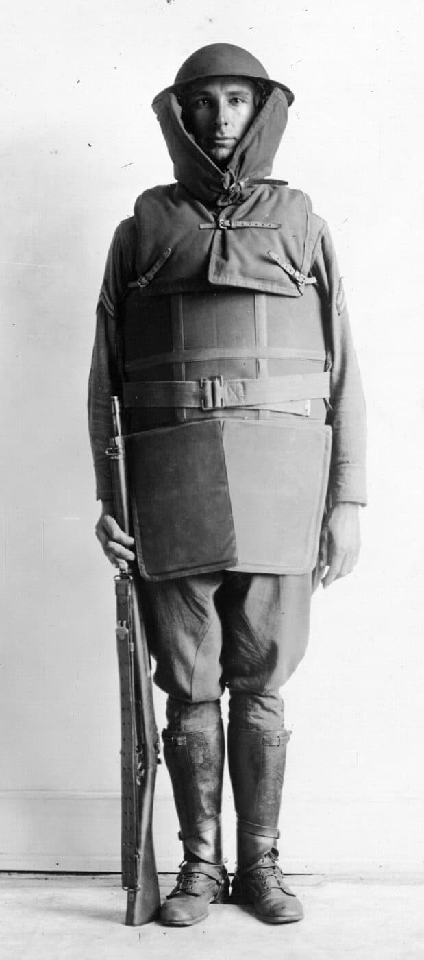 dayfield body shield worn by us soldier in wwi