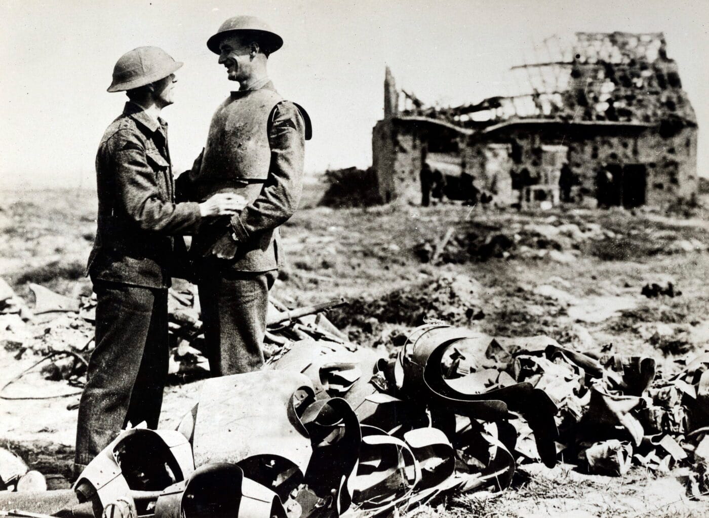 doughboys with captured german body armor wwi