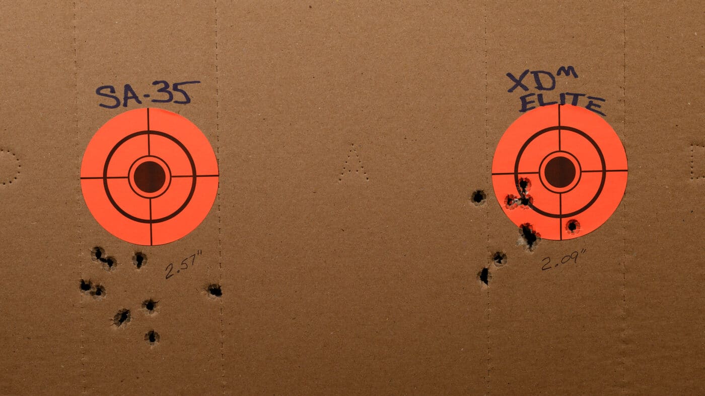 shooting comparison of sa-35 and xd-m elite