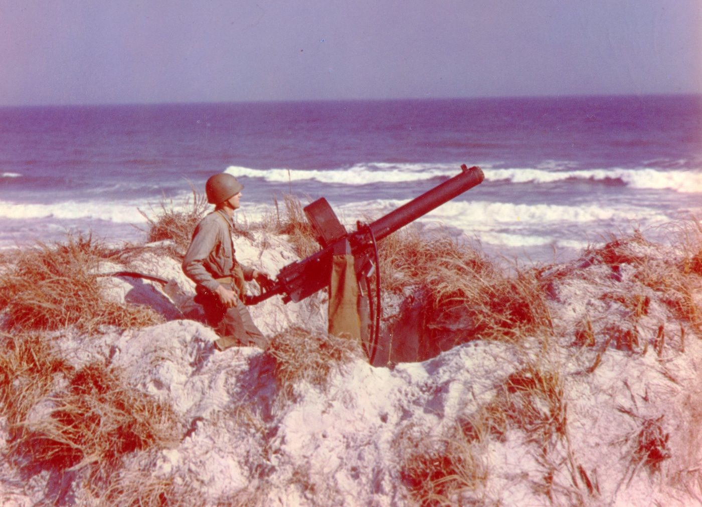 50 cal beach defense aa gun