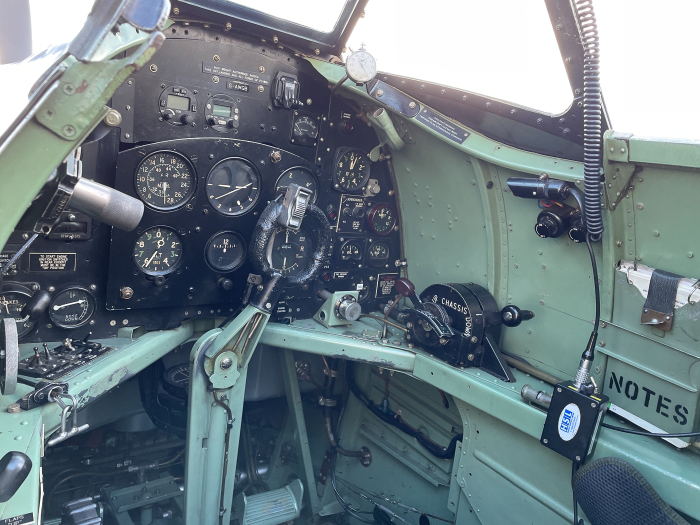spitfire cockpit