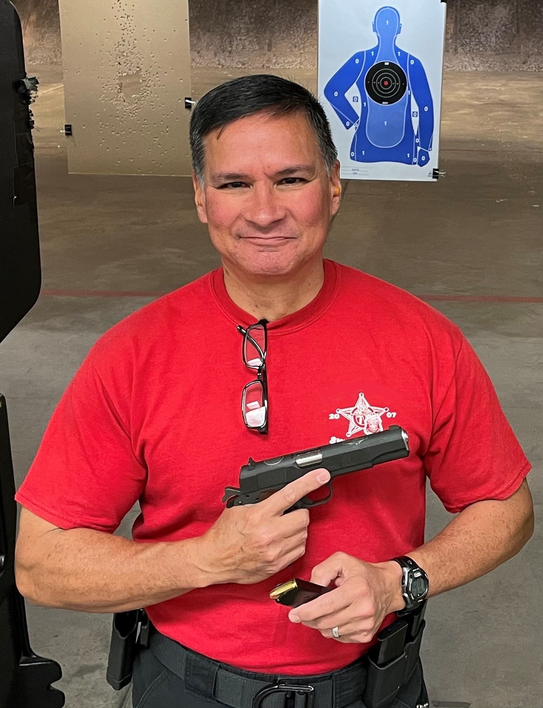 author with his springfield mil-spec 1911