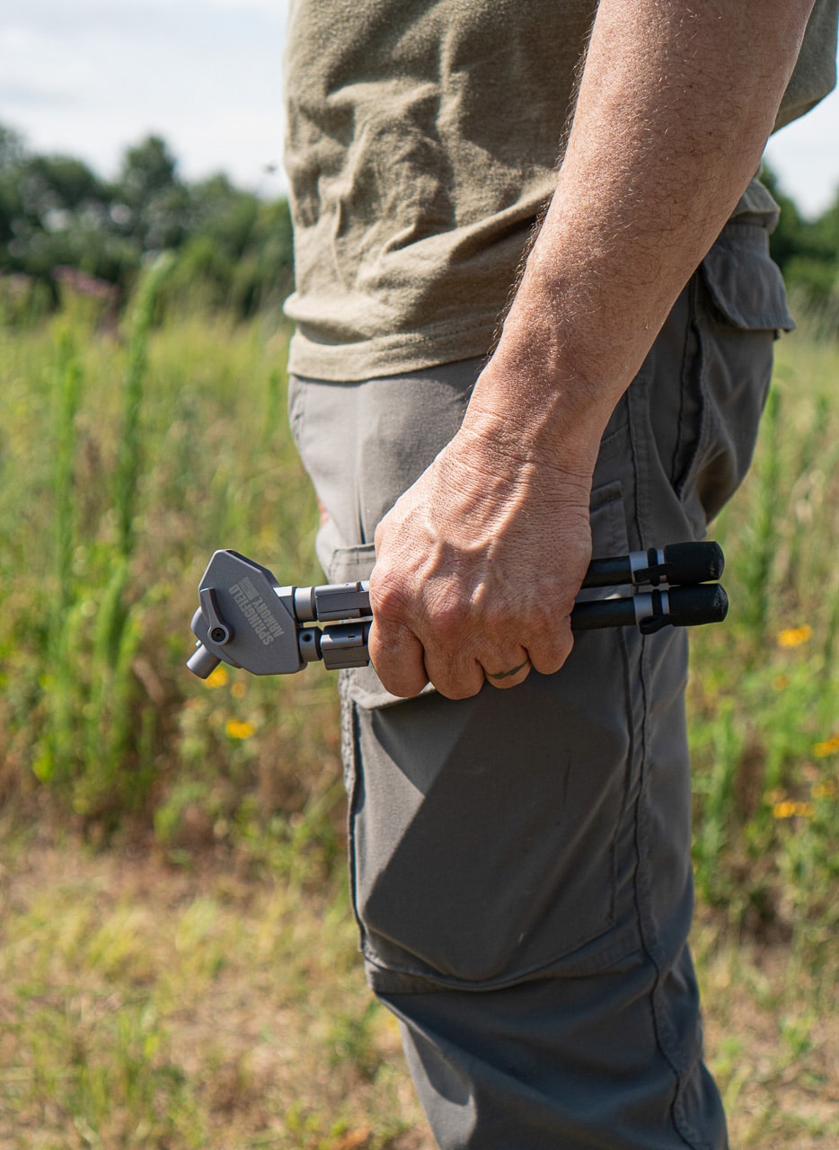 folded bipod legs