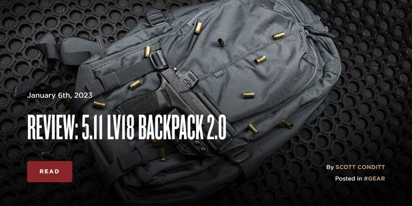 5.11 LV18 2.0 Backpack, Black