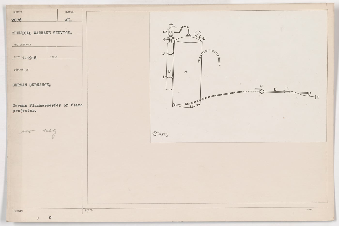 german flamethrower diagram