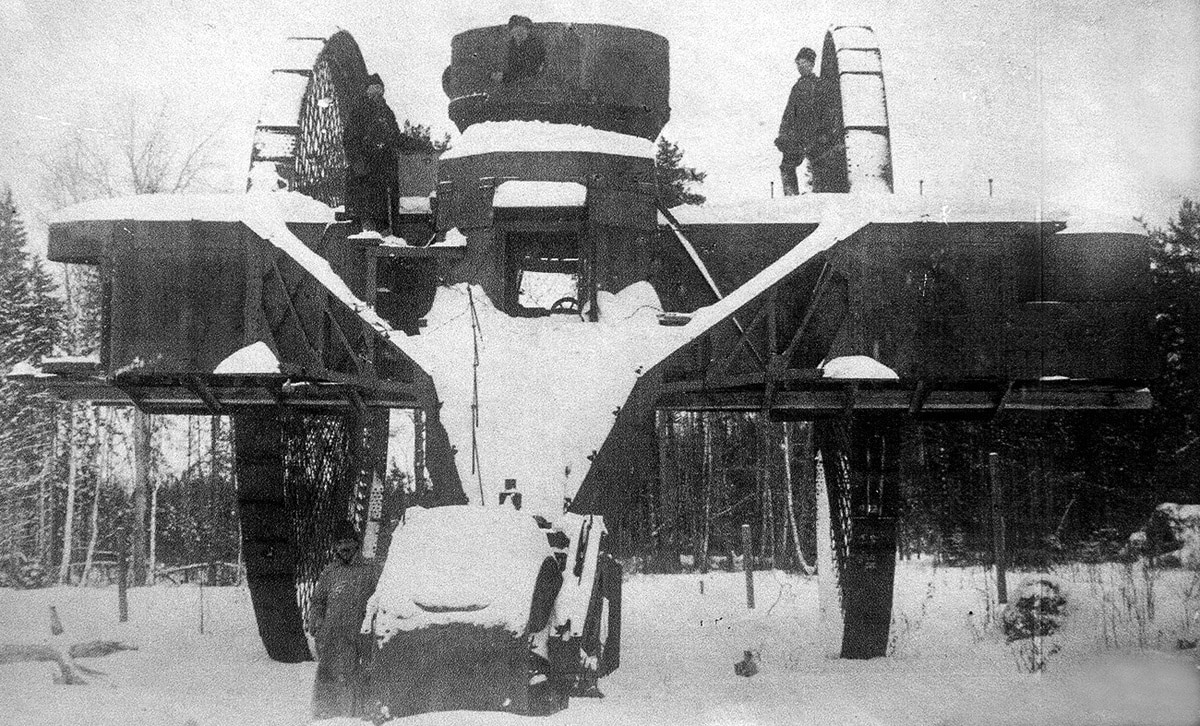 post wwi photo of the tsar tank in communist hands