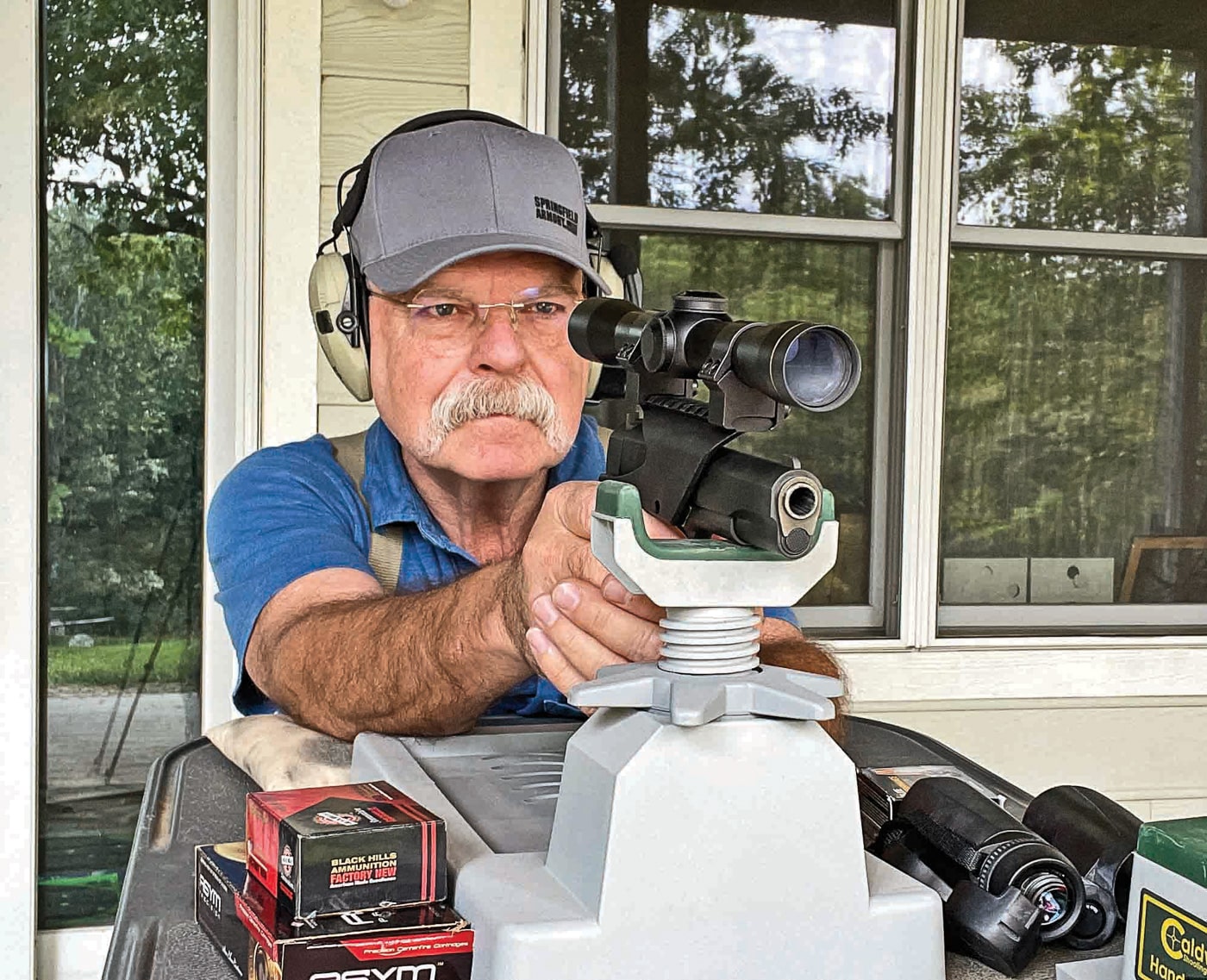 shooting 1911 at 100 yards with scope and rest