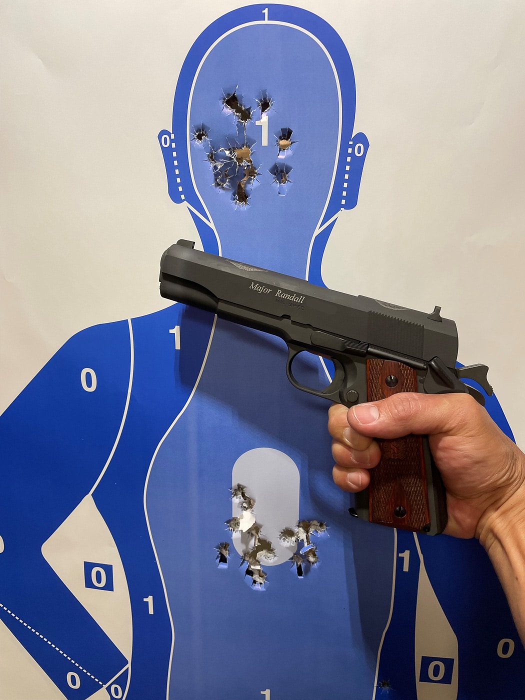 shooting results with the springfield mil-spec 1911
