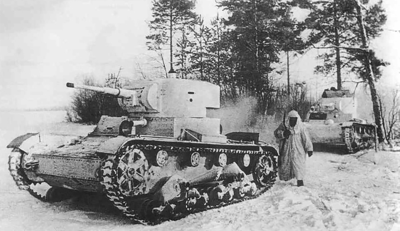 soviet t-26 tank in winter war finland 1940