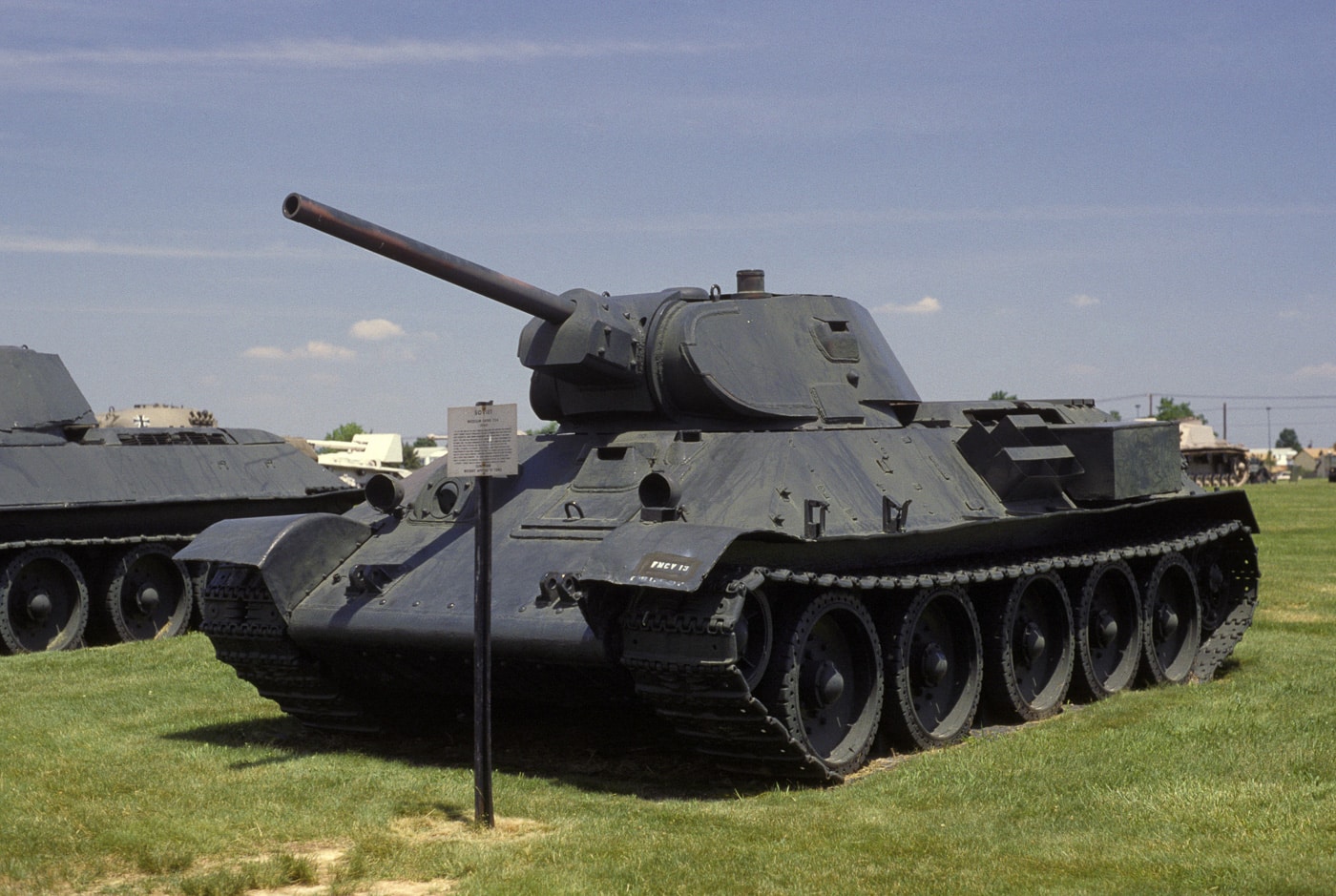 t-34 tank on display at aberdeen