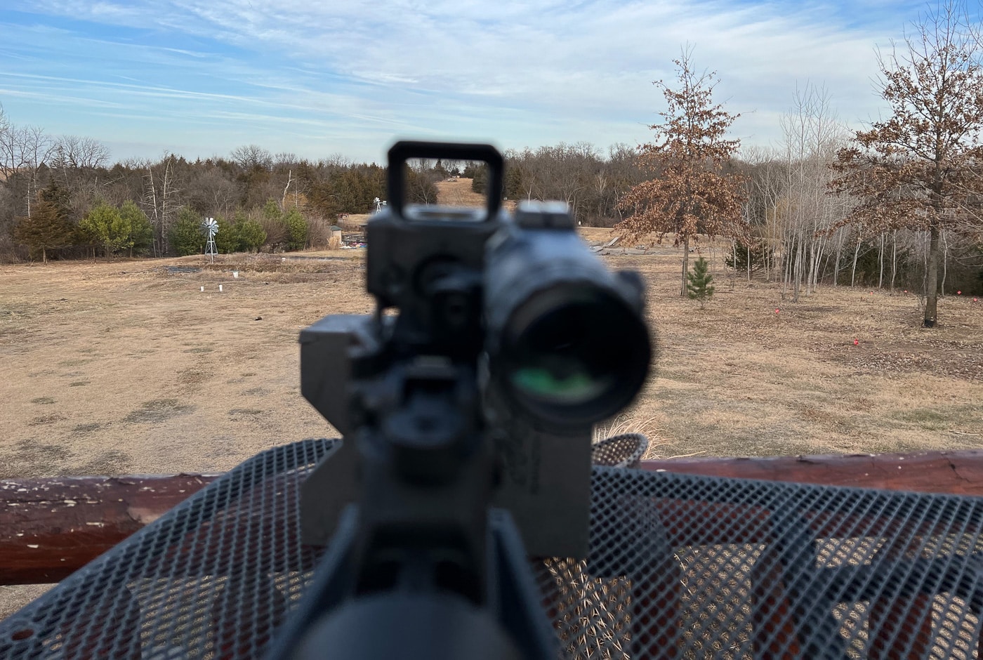 1x red dot sight at 500 yards