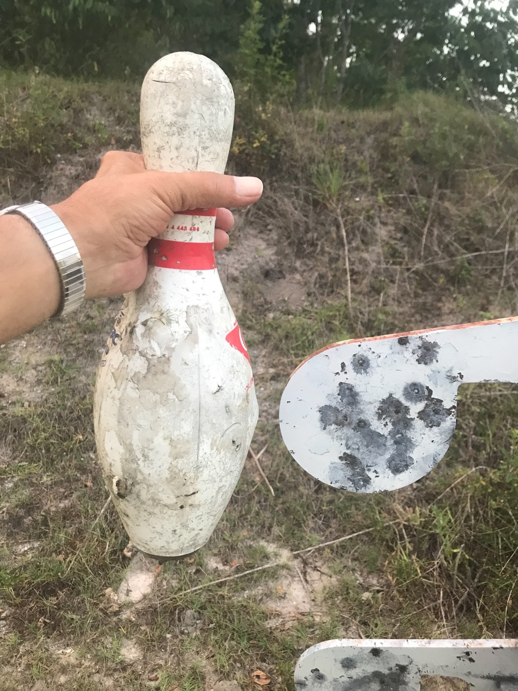 bowling pin practice and a dueling tree