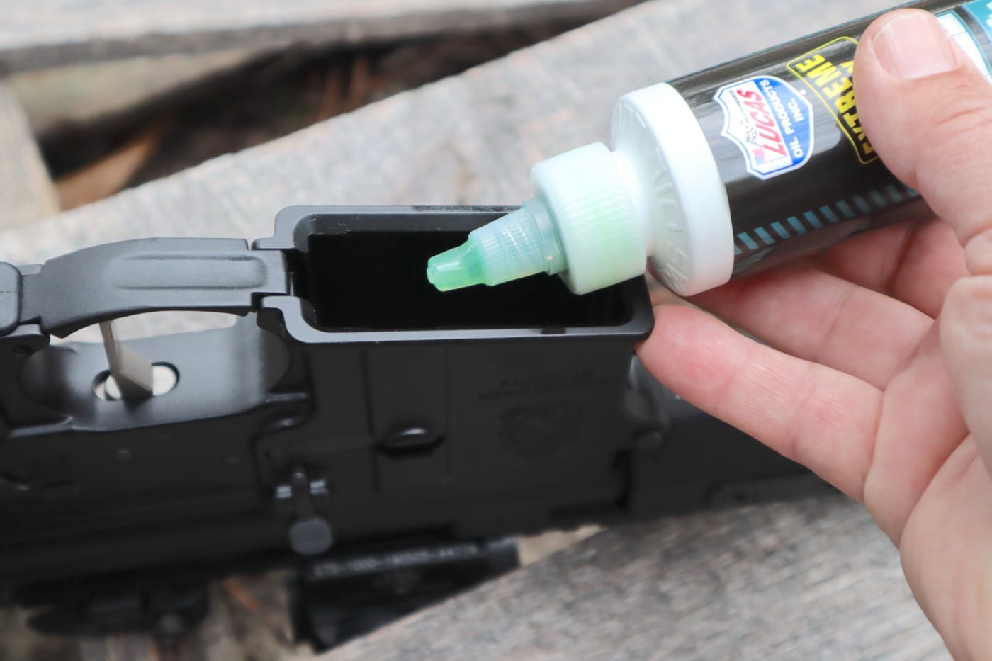 lubricating the bcg on an ar-15