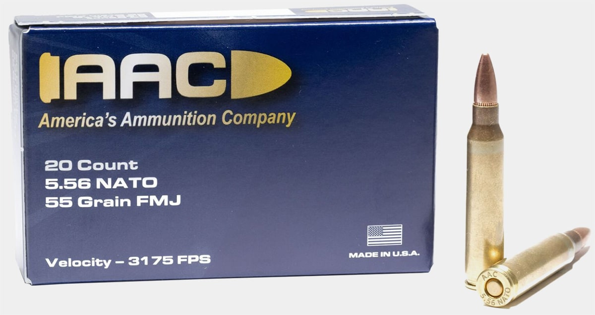 AAC 5.56 NATO 55 gr. FMJ